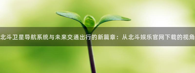 环球360：北斗卫星导航系统与未来交通出行的新篇章：从北斗娱乐官网下载的视角